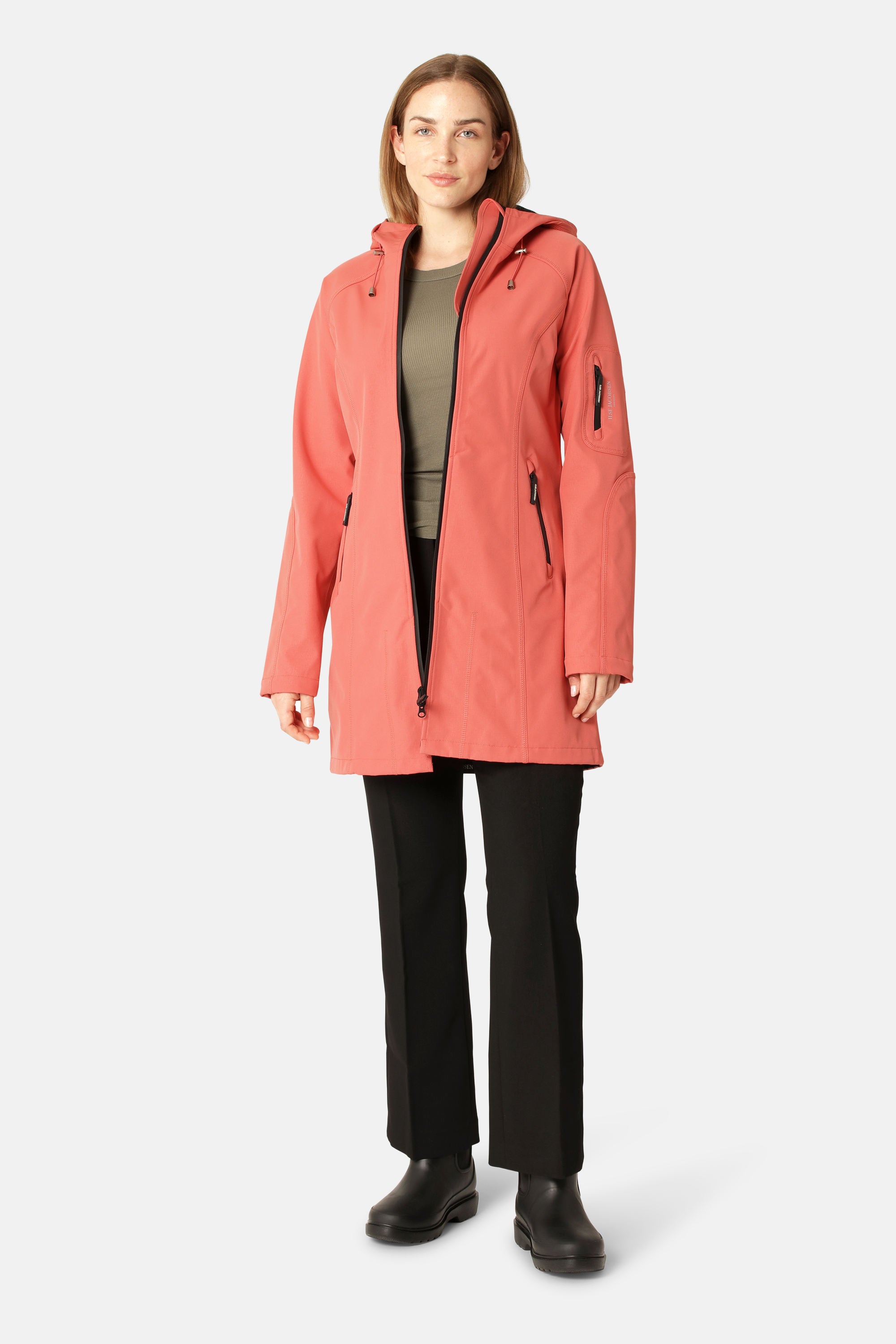 Softshell Regnjakke - Spiced Coral